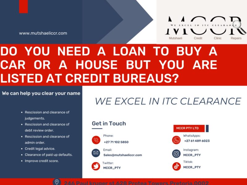 MUTSHAELI CREDIT CLINIC REPAIRS